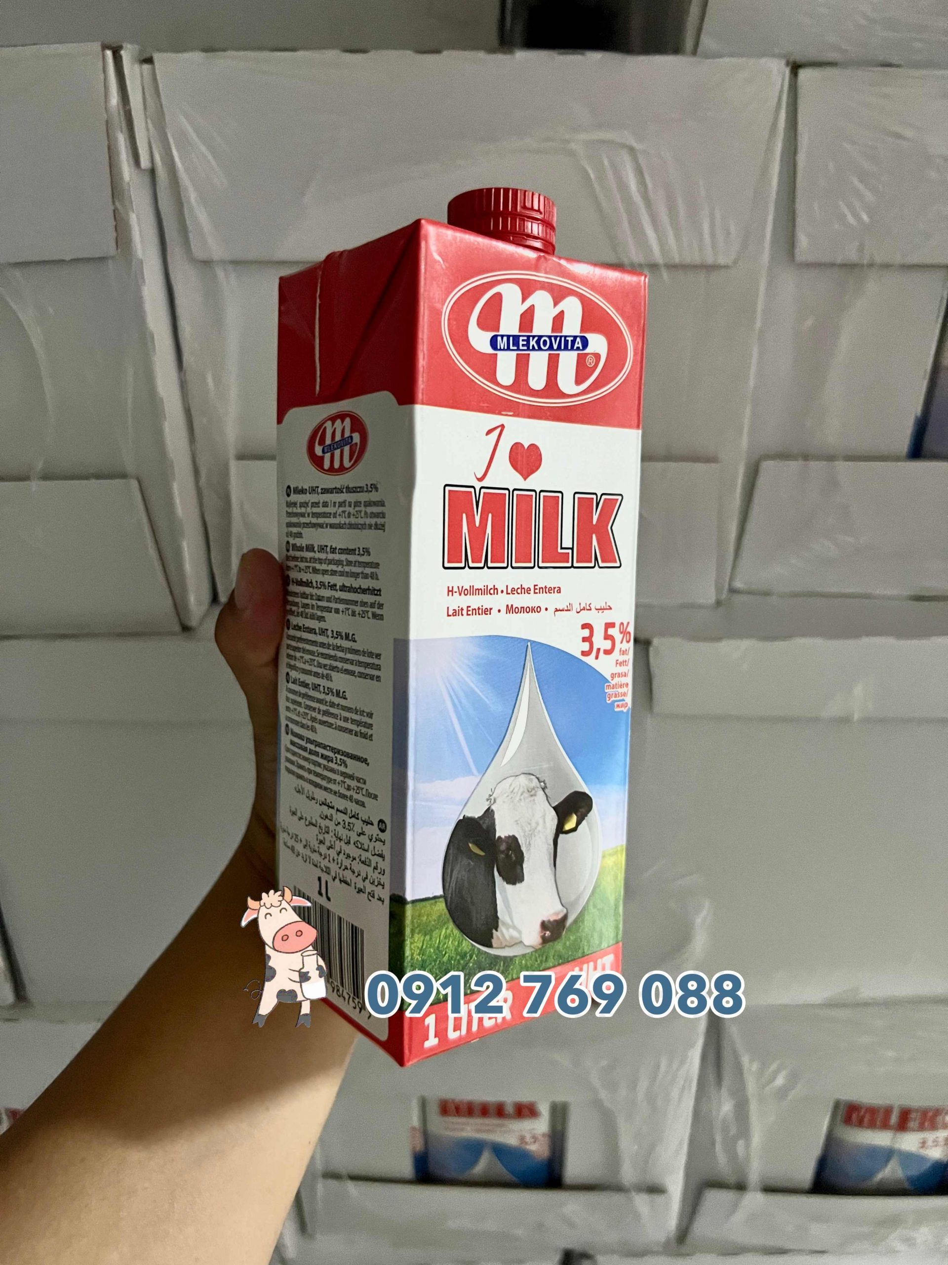 Sữa tươi Ba Lan ilovemilk béo 3,5%