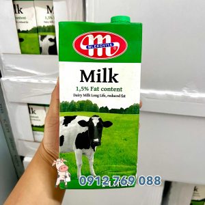 Sữa tươi ít béo Mlekovita 1,5% nhập khẩu Ba Lan