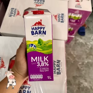 Sữa tươi Happy Barn béo 3.8 nhập khẩu Ba Lan