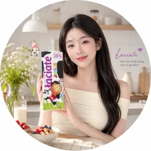 Sữa tươi nguyên kem Laciate béo 3,8% nhập khẩu Ba Lan