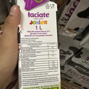 thành phần dinh dưỡng trong sữa tươi laciate nguyên kem 3,8