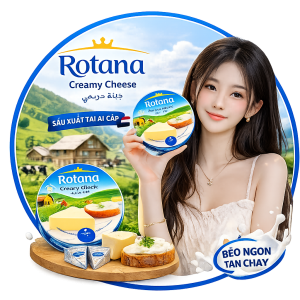 Phô mai Rotana 8 miếng nhập khẩu Ai Cập