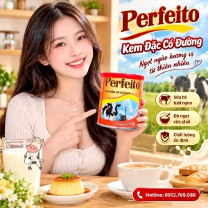 Sữa đặc có đường Perfeito lon 1kg, nhập khẩu Malaysia