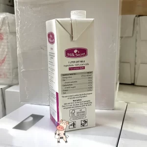 thông số dinh dưỡng trong sữa tươi Milk Secret béo 3.8